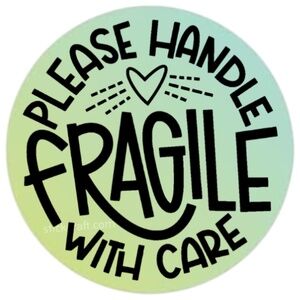 Please handle with care sticker, careful, label sticker 13 colors to choose from